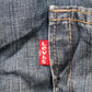 Levi's 514 Red Tab W38 L30 Straight Leg Blue Denim Jeans