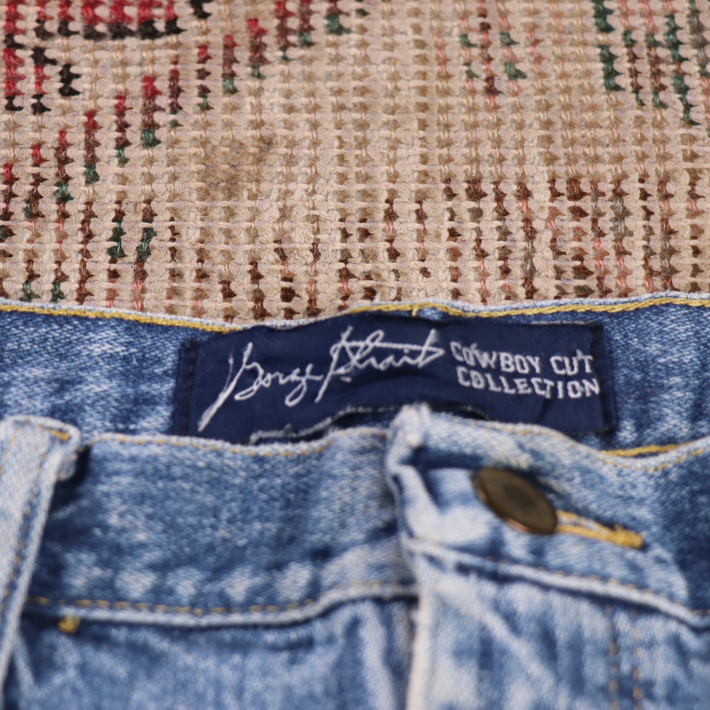 Wrangler W30 L33 Straight Leg Relaxed Fit Blue Denim Jeans