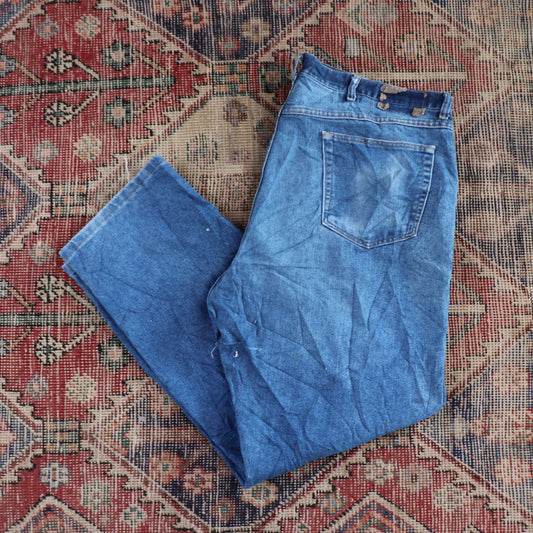 Wrangler W42 L29 Straight Leg Blue Denim Jeans