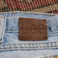 Lee W38 L32 Straight Leg Loose Fit Blue Denim Jeans