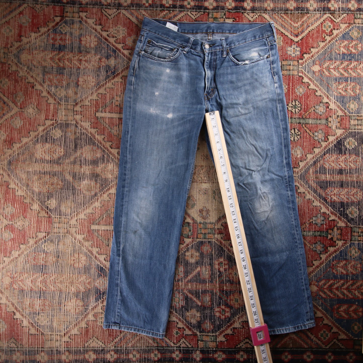 Levi's Red Tab W34 L29 Straight Leg Blue Denim Jeans