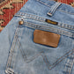 Wrangler W28 L33 Straight Leg Blue Denim Jeans