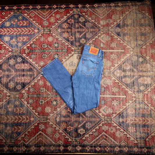Levi's 511 W24 L28 Slim Fit Blue Denim Jeans