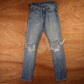 Levi's 505 Red Tab W28 L32 Straight Leg Regular Fit Blue Denim Jeans