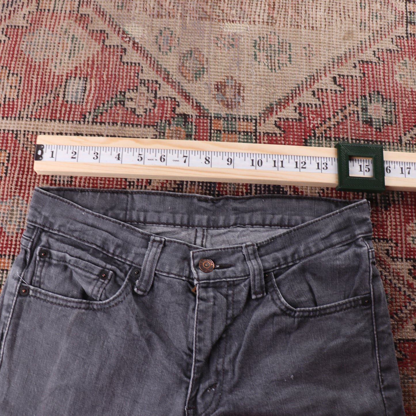 Levi's 511 Red Tab W30 L29 Slim Fit Grey Denim Jeans