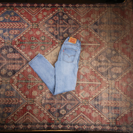 Levi's 510 W26 L27 Skinny Blue Denim Jeans