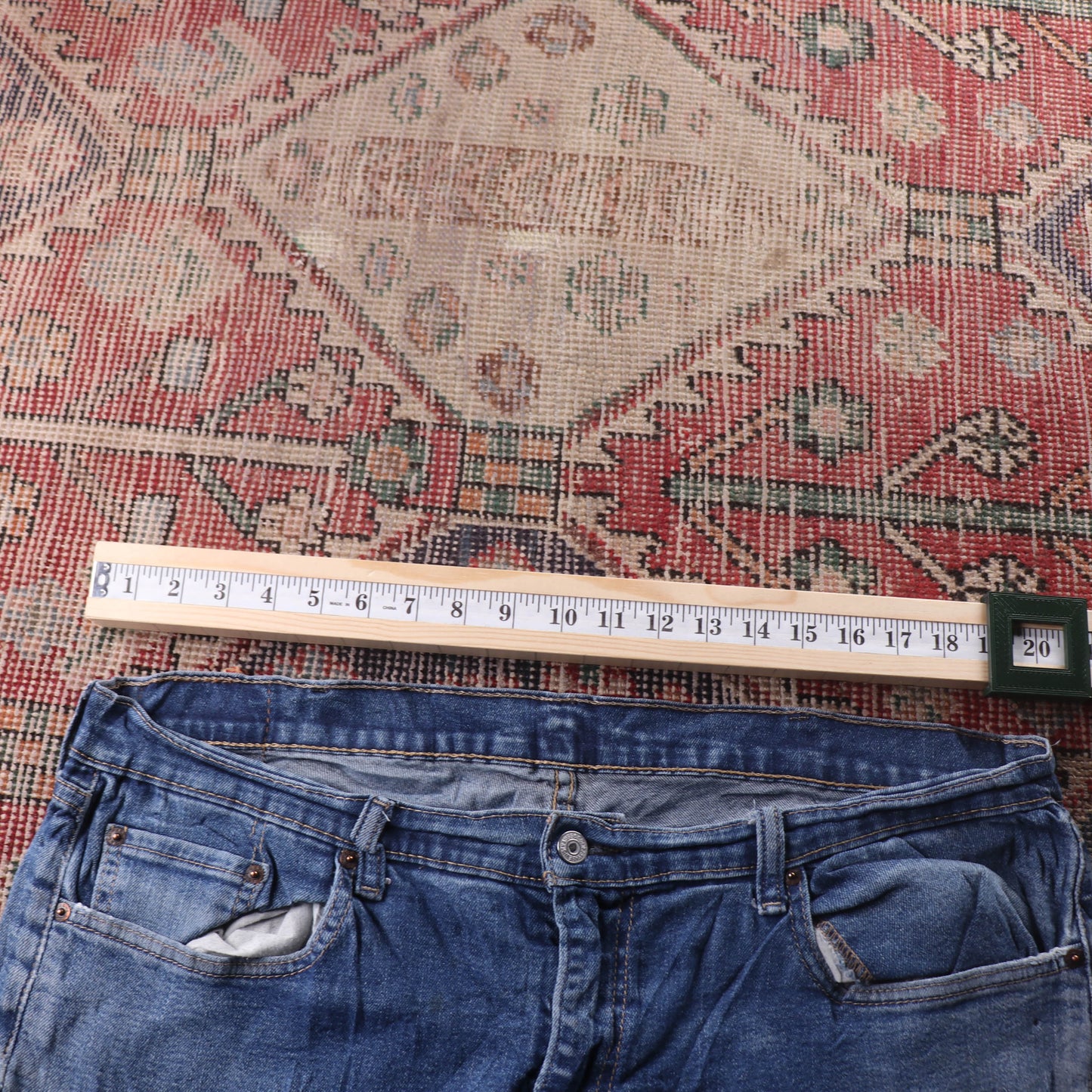 Levi's Red Tab W40 L30 Straight Leg Blue Denim Jeans
