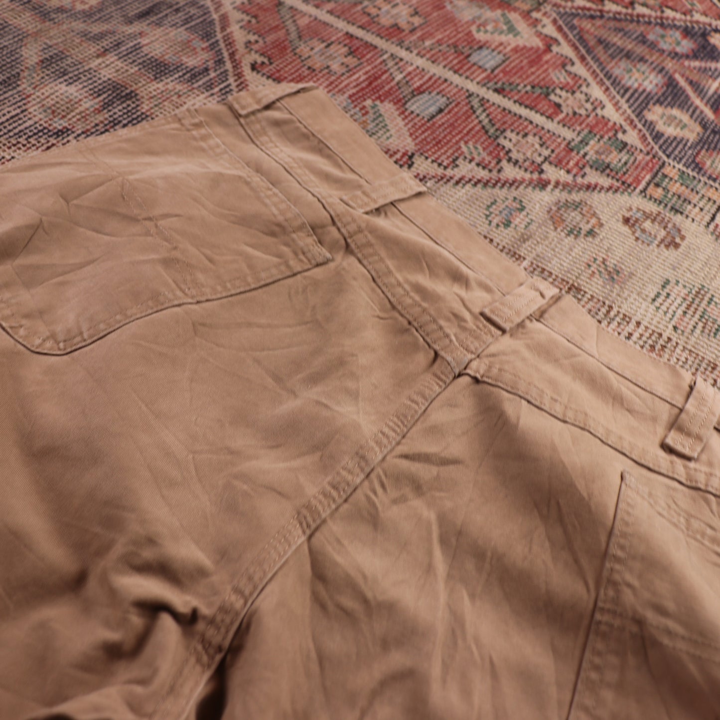 Wrangler W40 L30 Carpenter Beige Cotton Blend Trousers