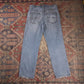 Lee W32 L28 Straight Leg Regular Fit Blue Denim Jeans