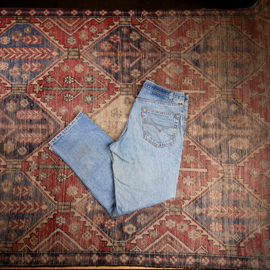 Levi's W34 L29 Straight Leg Blue Denim Jeans
