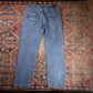 Lee W36 L32 Straight Leg Loose Fit Blue Denim Jeans