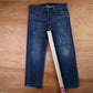 Levi's 505 Red Tab W38 L28 Straight Leg Regular Fit Blue Denim Jeans