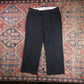 Dickies W38 L25 Straight Leg Black Cotton Blend Trousers