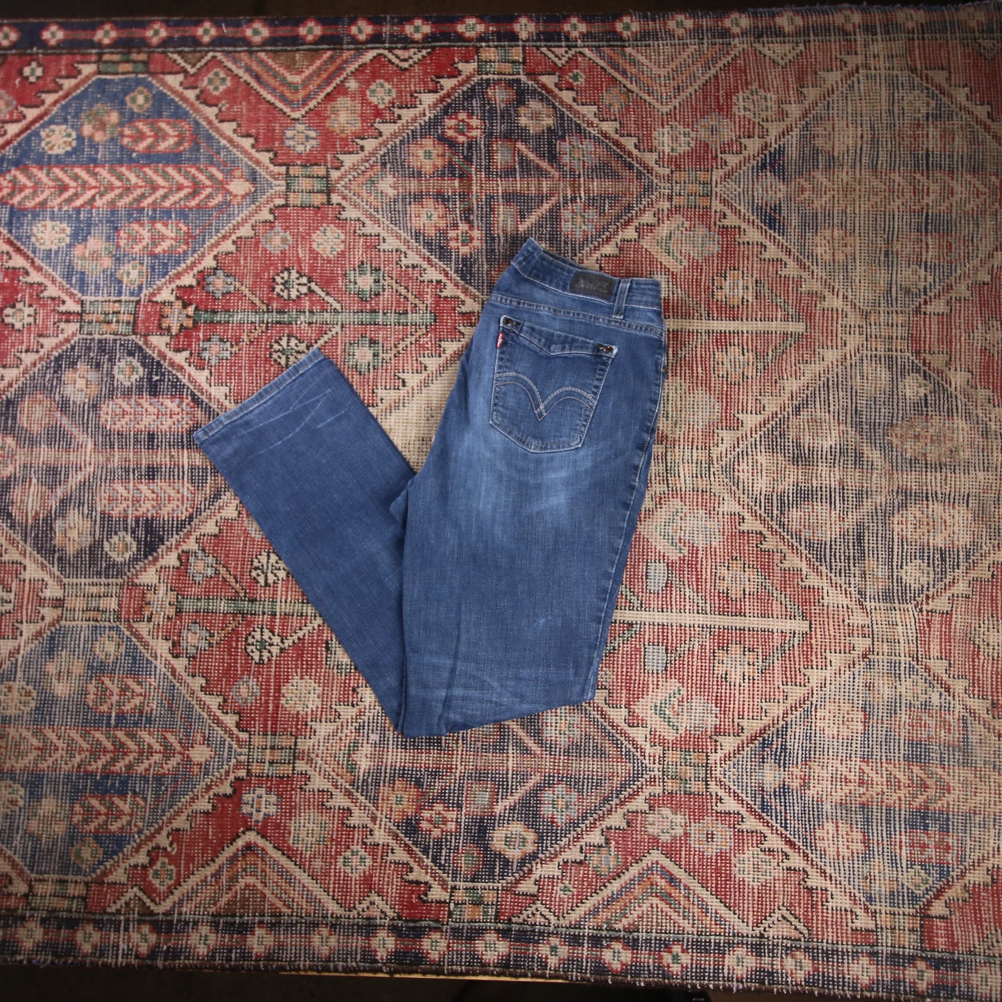 Levi's 580 W32 L30 Straight Leg Blue Denim Jeans