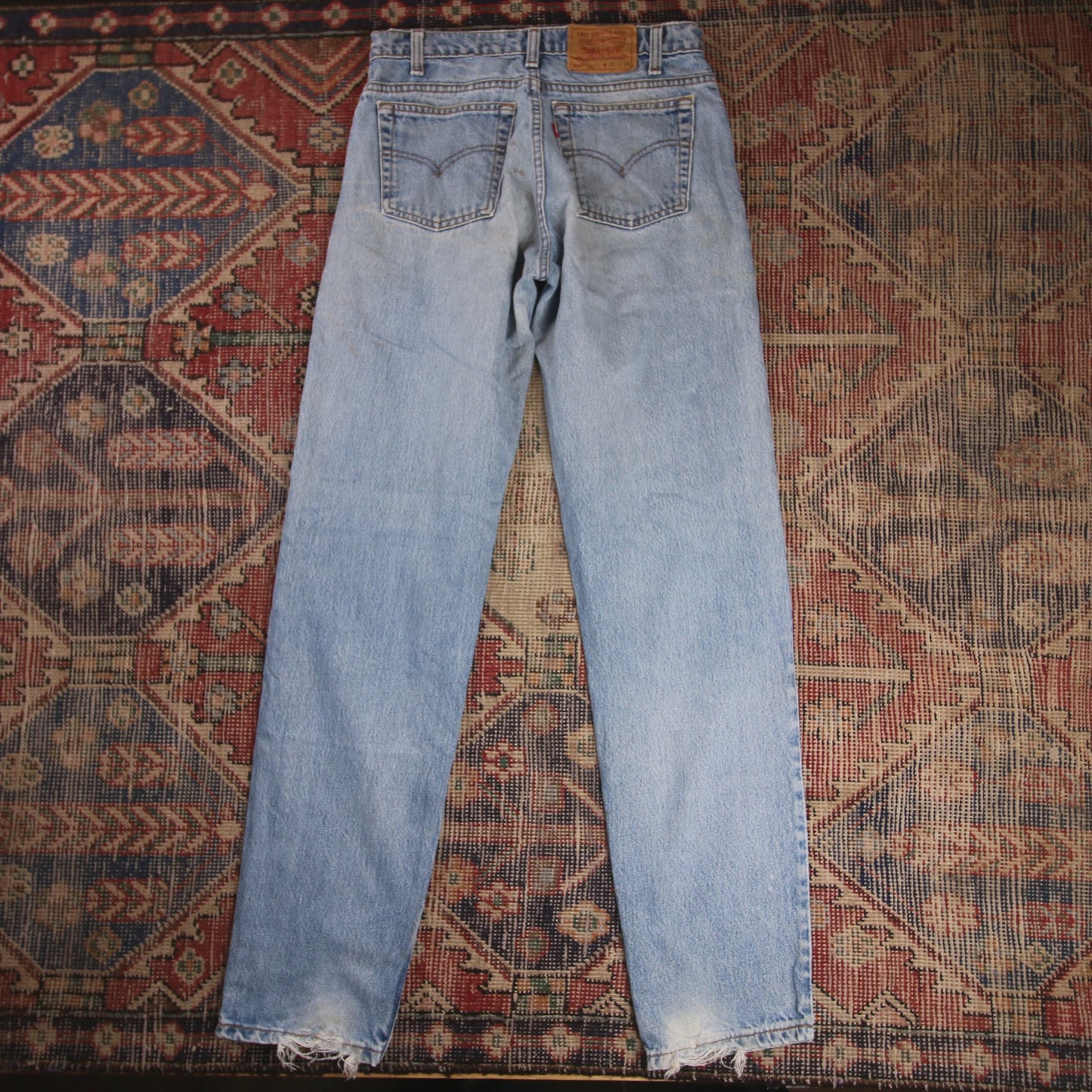 Levi's 550 W30 L35 Tapered Leg Relaxed Fit Blue Denim Jeans