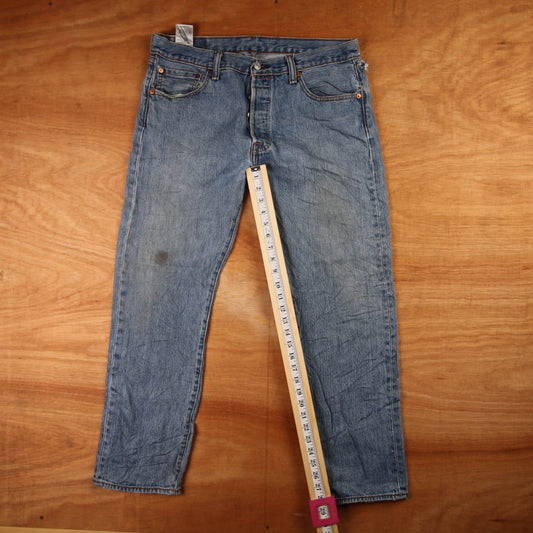 Levi's 501 Red Tab W36 L29 Original Fit Blue Denim Jeans