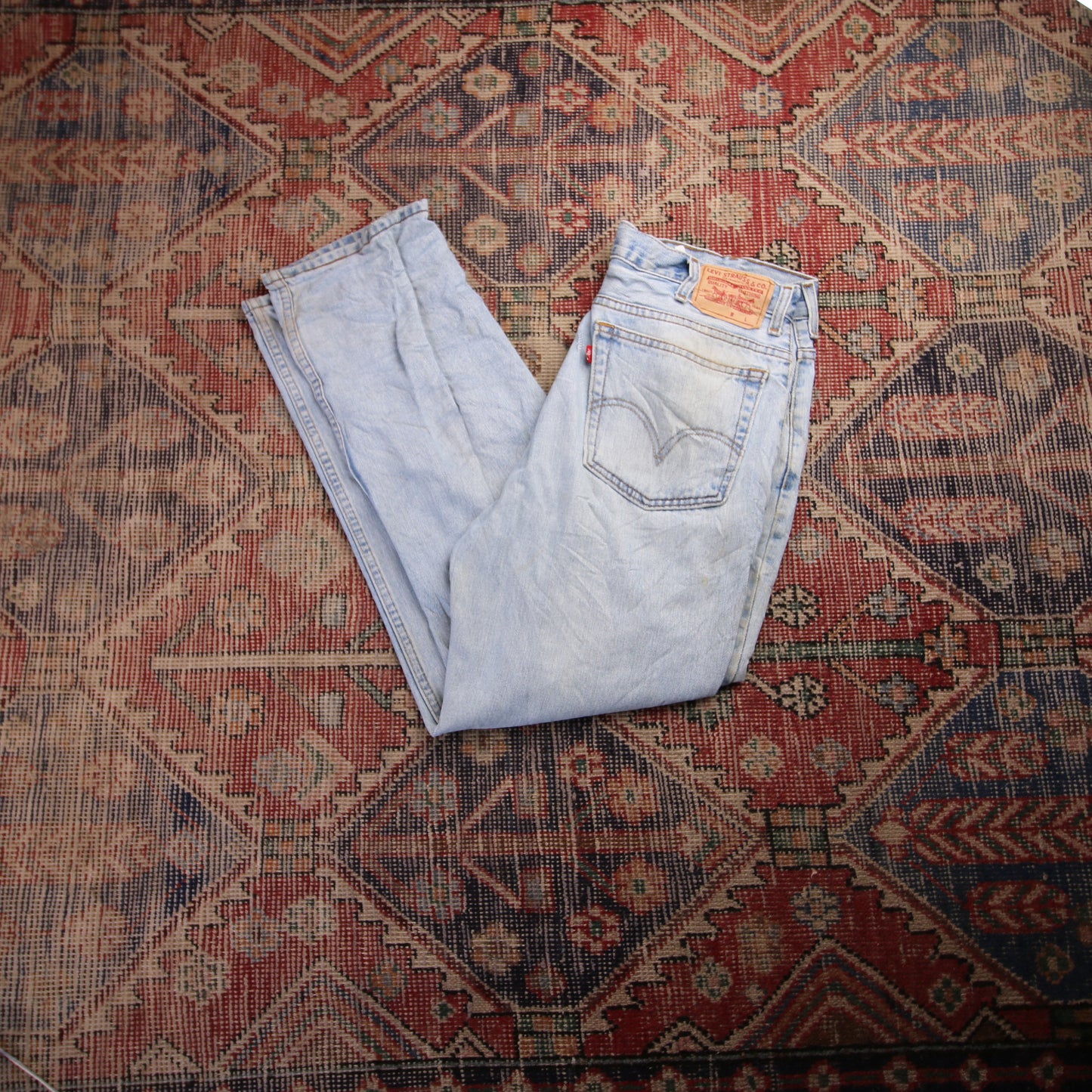 Levi's W36 L29 Straight Leg Regular Fit Blue Denim Jeans