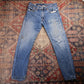 Levi's 502 W34 L30 Tapered Leg Regular Fit Classic Ripped Style Blue Denim Jeans