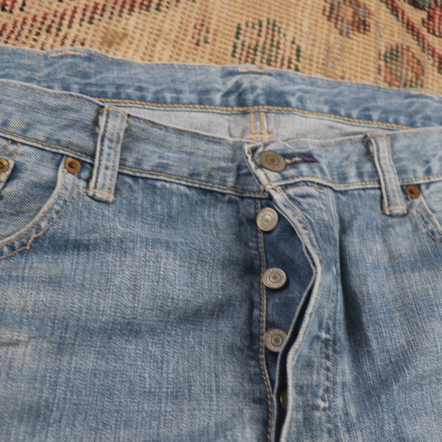 Levi's 501 W38 L34 Original Fit Blue Denim Jeans