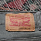 Levi's 511 White Tab W30 L29 Slim Fit Green Denim Jeans