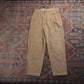 Unbranded W26 L26 Tapered Leg Loose Fit Brown Corduroy Trousers