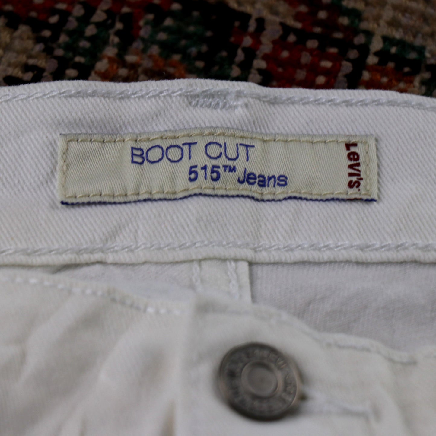 Levi's 515 W30 L27 Flared White Denim Jeans