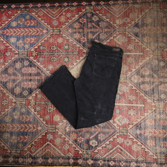 Levi's 515 W36 L30 Flared Black Denim Jeans