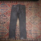 Levi's 513 W34 L29 Straight Leg Slim Fit Classic Ripped Style Black Denim Jeans