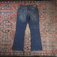Levi's W32 L30 Flared Blue Denim Jeans