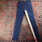Levi's 730 Orange Tab W26 L34 Straight Leg Blue Denim Jeans