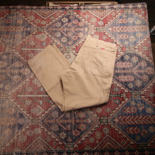 Wrangler W40 L30 Carpenter Beige Cotton Blend Trousers