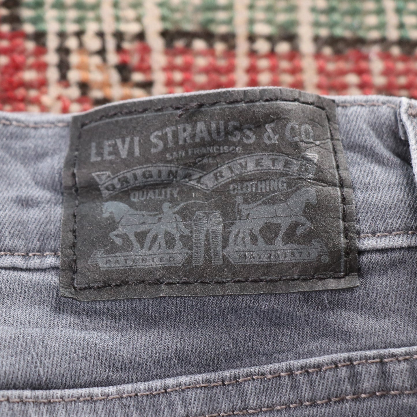 Levi's 311 Black Tab W32 L30 Skinny Grey Denim Jeans