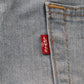 Levi's 512 Red Tab W38 L28 Tapered Leg Slim Fit Classic Ripped Style Blue Denim