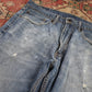 Levi's 505 W34 L32 Straight Leg Regular Fit Blue Denim Jeans