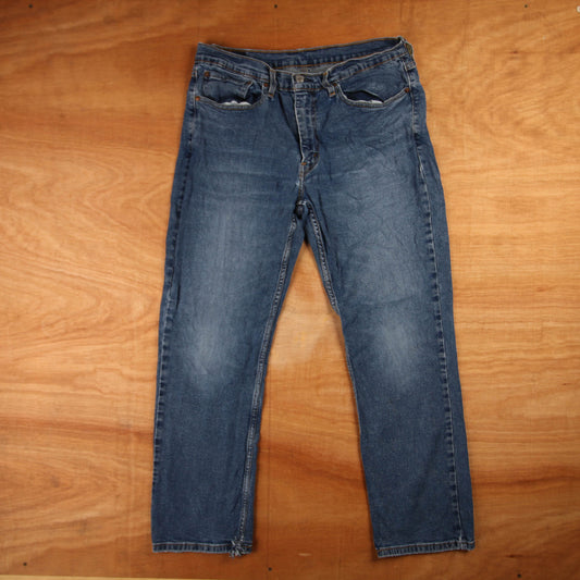 Levi's 514 Red Tab W34 L29 Straight Leg Blue Denim Jeans
