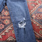 Levi's Red Tab W26 L29 Skinny Classic Ripped Style Blue Denim Jeans