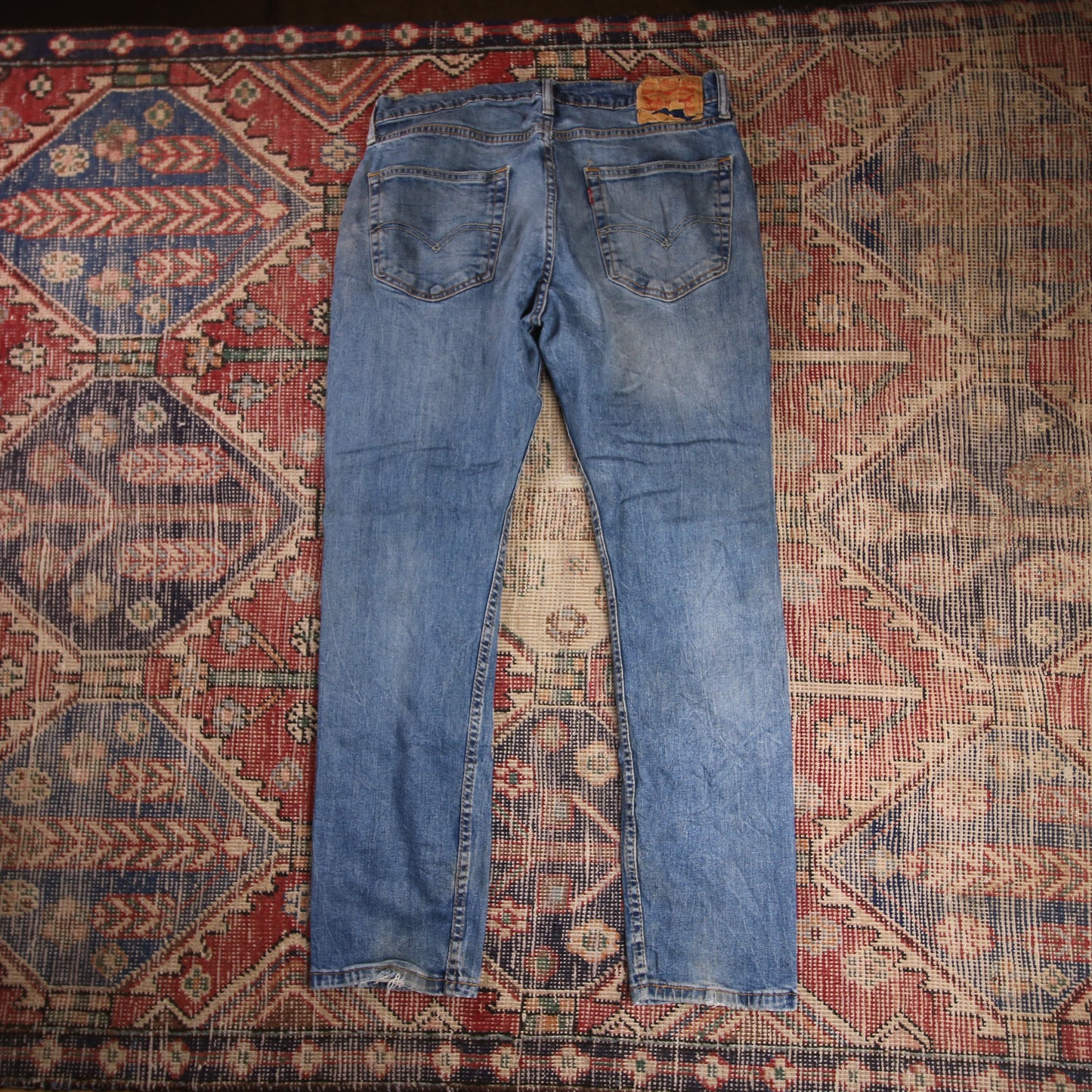 Levi's W32 L29 Straight Leg Blue Denim Jeans
