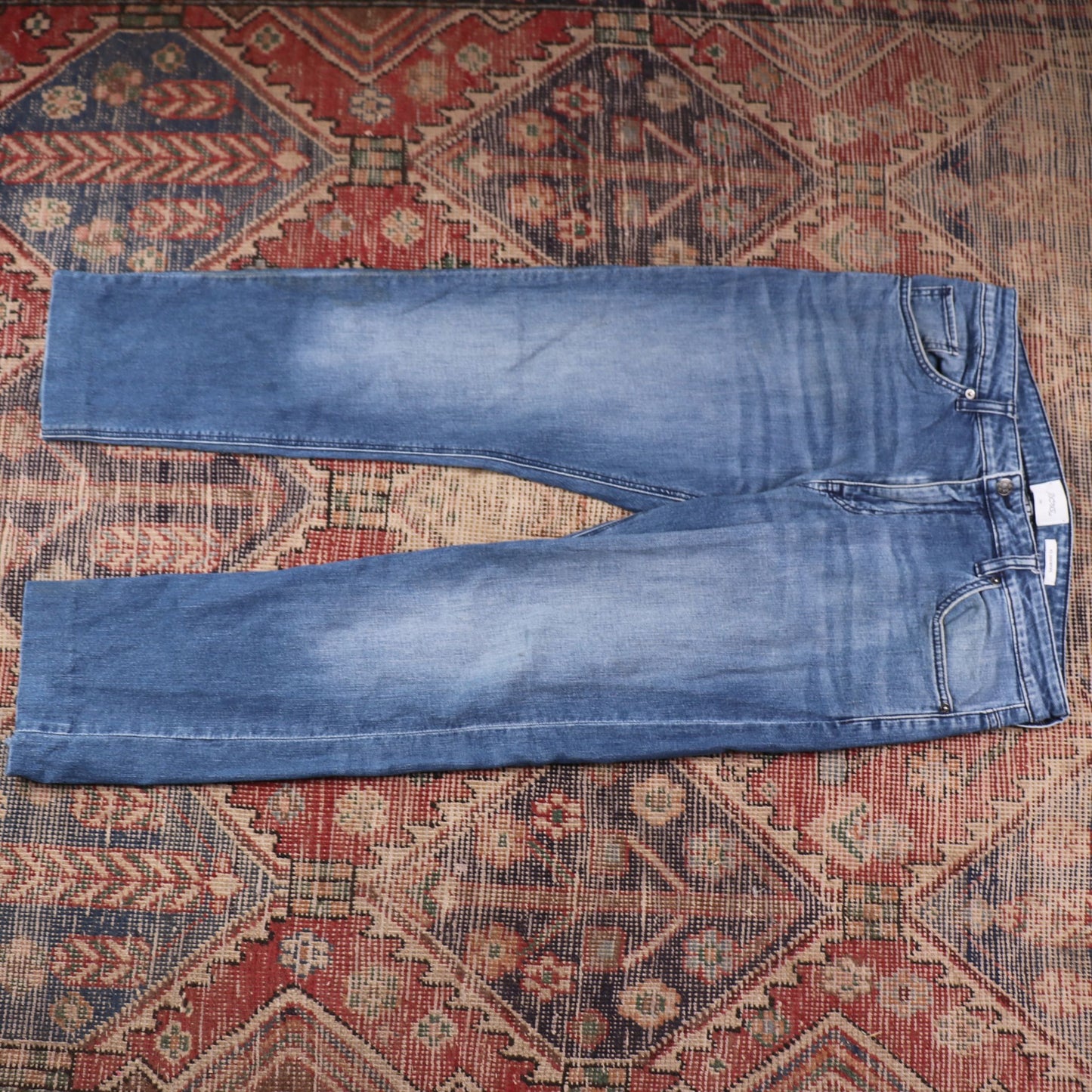 Riders W34 L27 Straight Leg Blue Denim Jeans