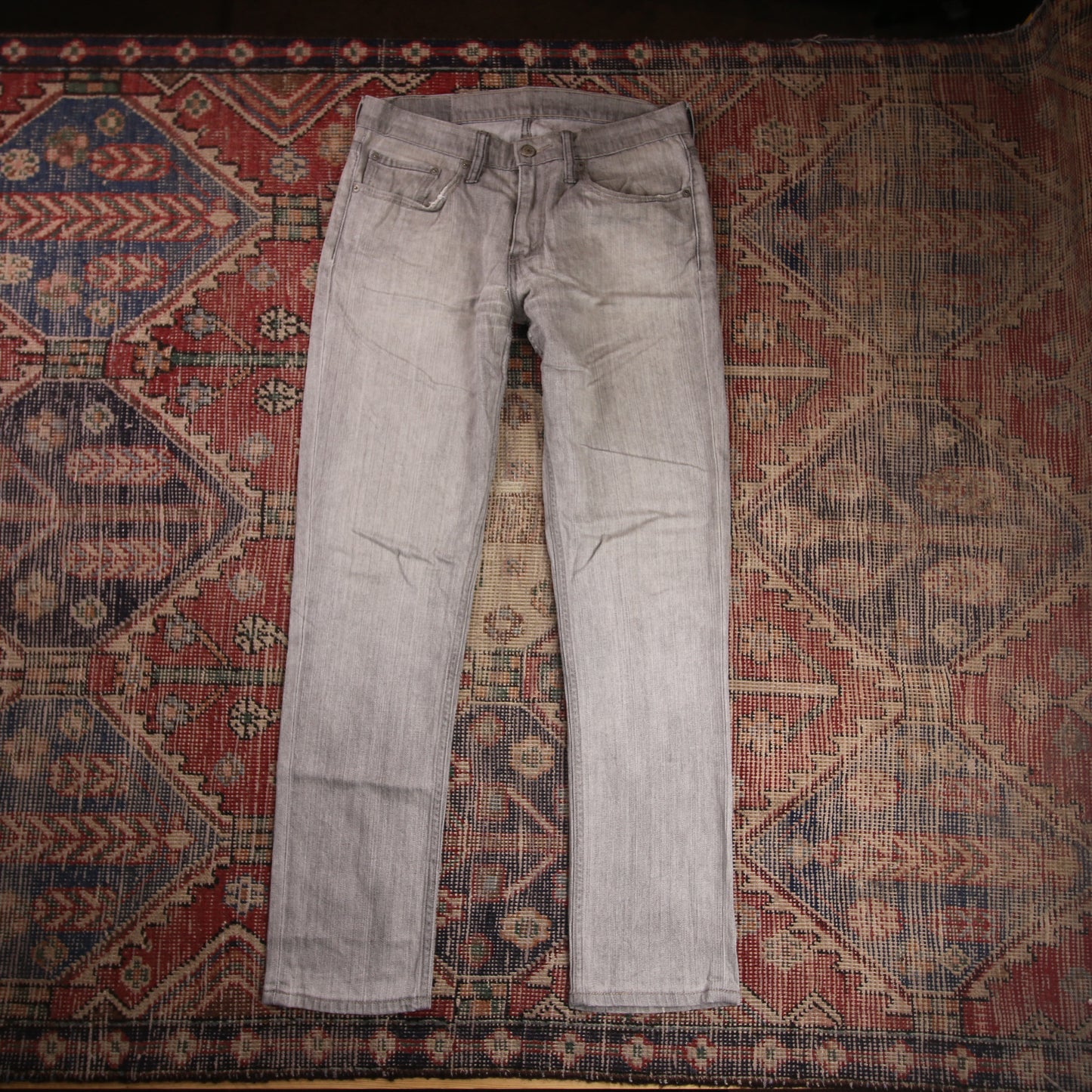 Levi's W32 L30 Slim Fit Grey Denim Jeans
