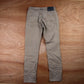 Levi's 511 Red Tab W30 L31 Slim Fit Classic Ripped Style Beige Denim Jeans