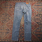 Levi's 511 W34 L30 Slim Fit Classic Ripped Style Blue Denim Jeans