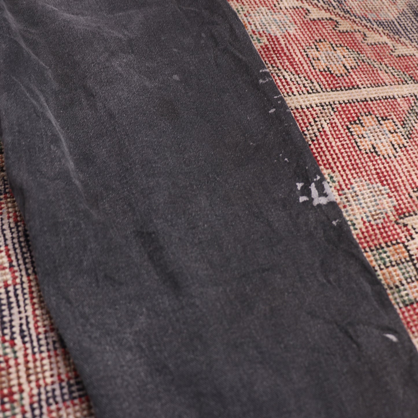 Lee W32 L32 Straight Leg Relaxed Fit Black Denim Jeans