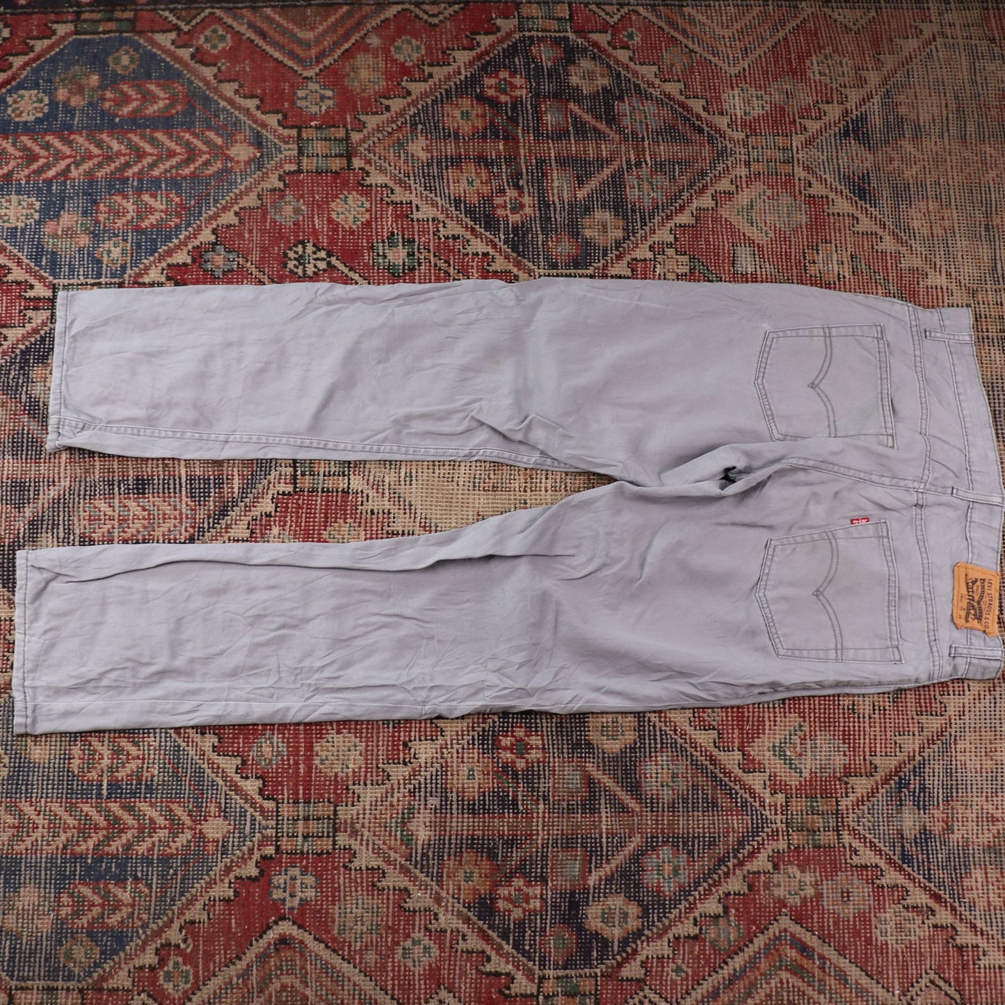 Levi's W32 L30 Straight Leg Grey Denim Jeans