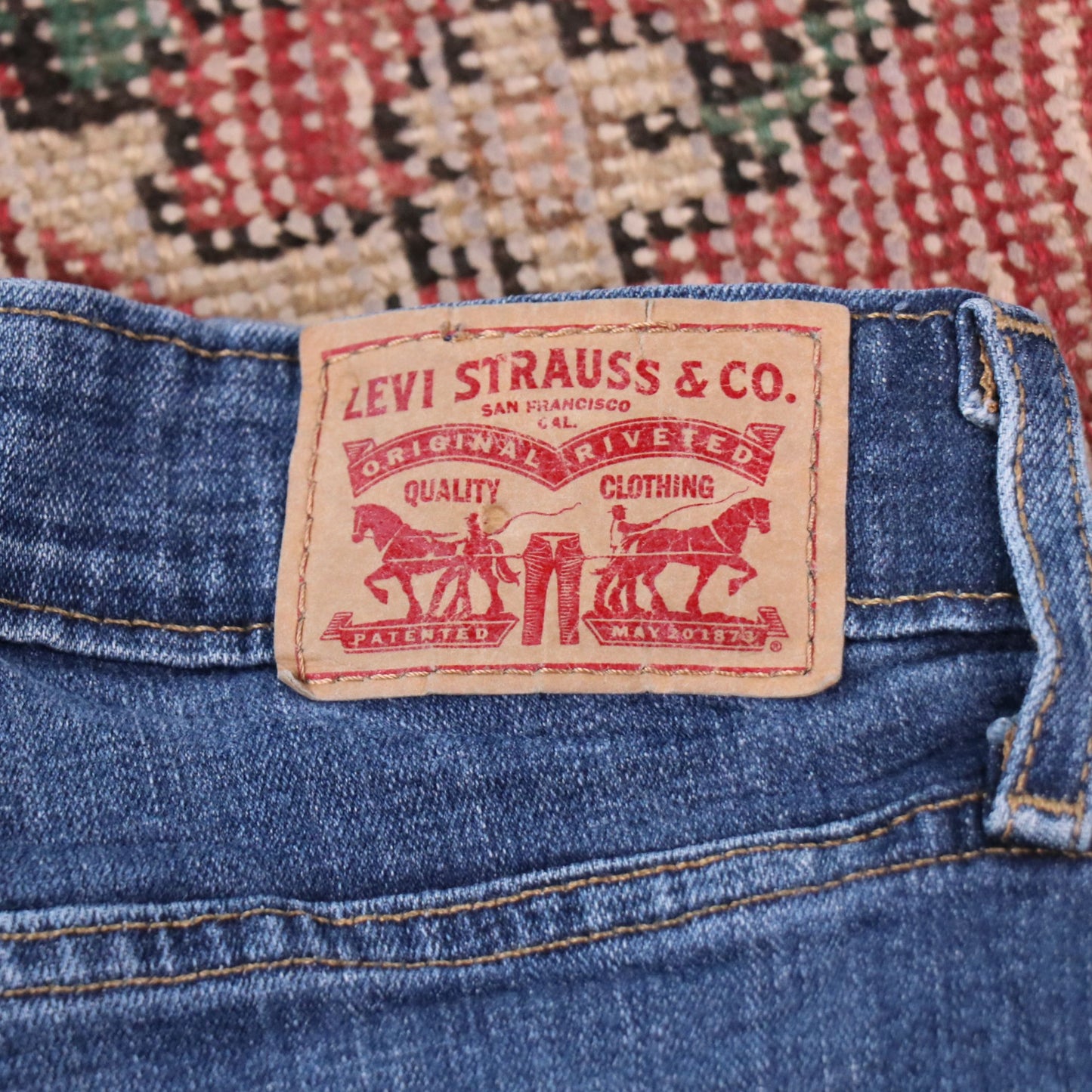 Levi's W24 L29 Skinny Blue Denim Jeans