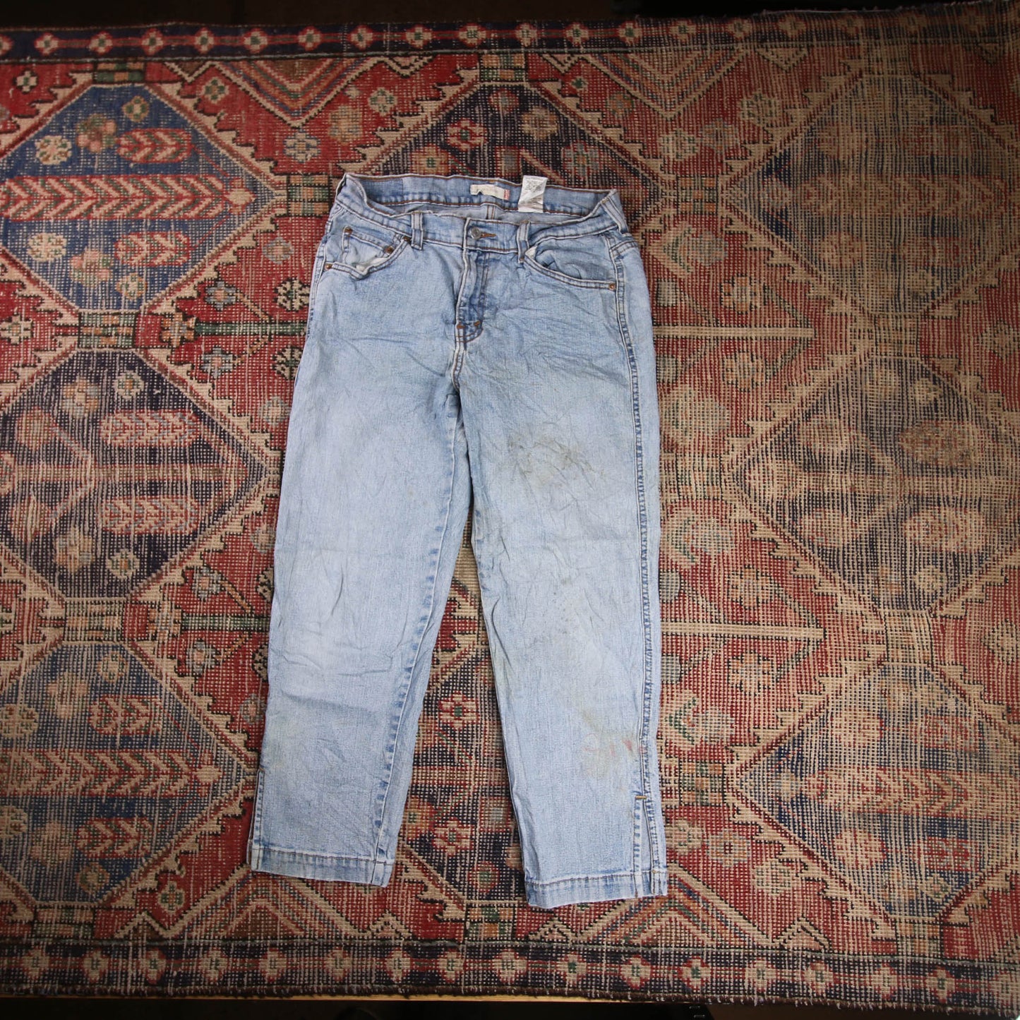 Levi's W28 L24 Capri Blue Denim Jeans