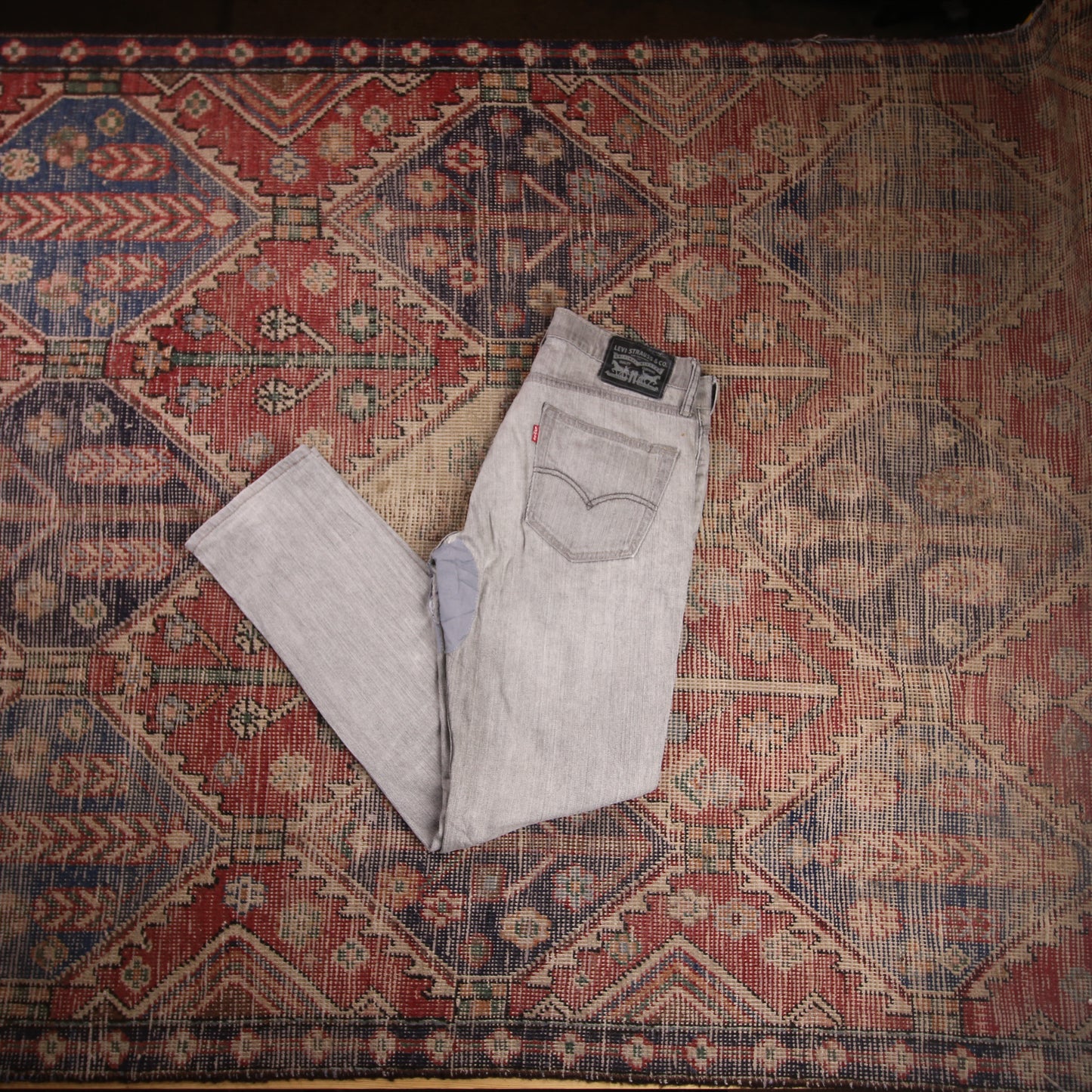 Levi's W32 L30 Slim Fit Grey Denim Jeans