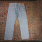 Levi's Signature W38 L30 Straight Leg Loose Fit Blue Denim Jeans
