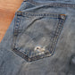 Levi's 505 Red Tab W30 L30 Straight Leg Regular Fit Blue Denim Jeans
