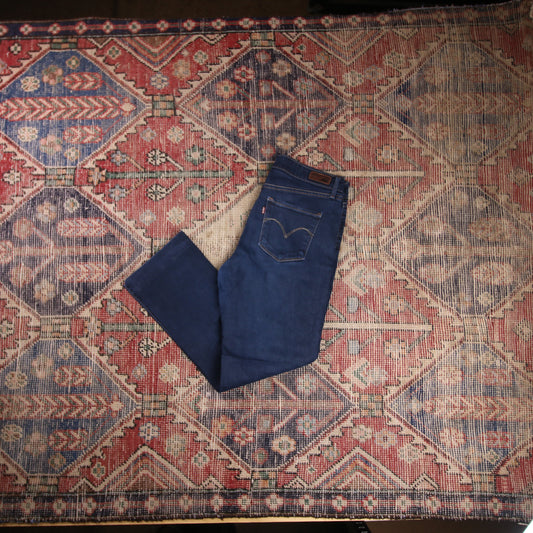 Levi's W30 L25 Straight Leg Blue Denim Jeans