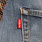 Levi's 511 W30 L30 Slim Fit Classic Ripped Style Blue Denim Jeans